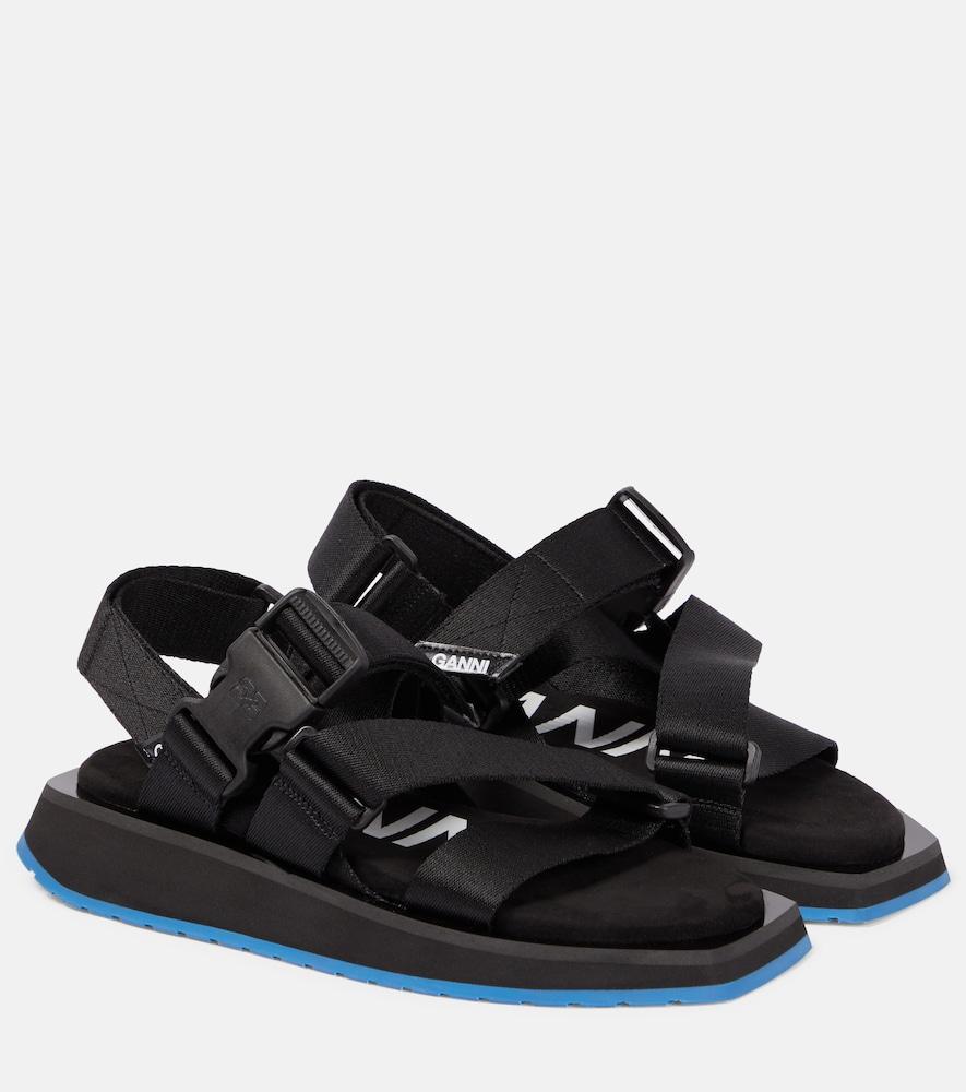 ganni performance webbing sandals