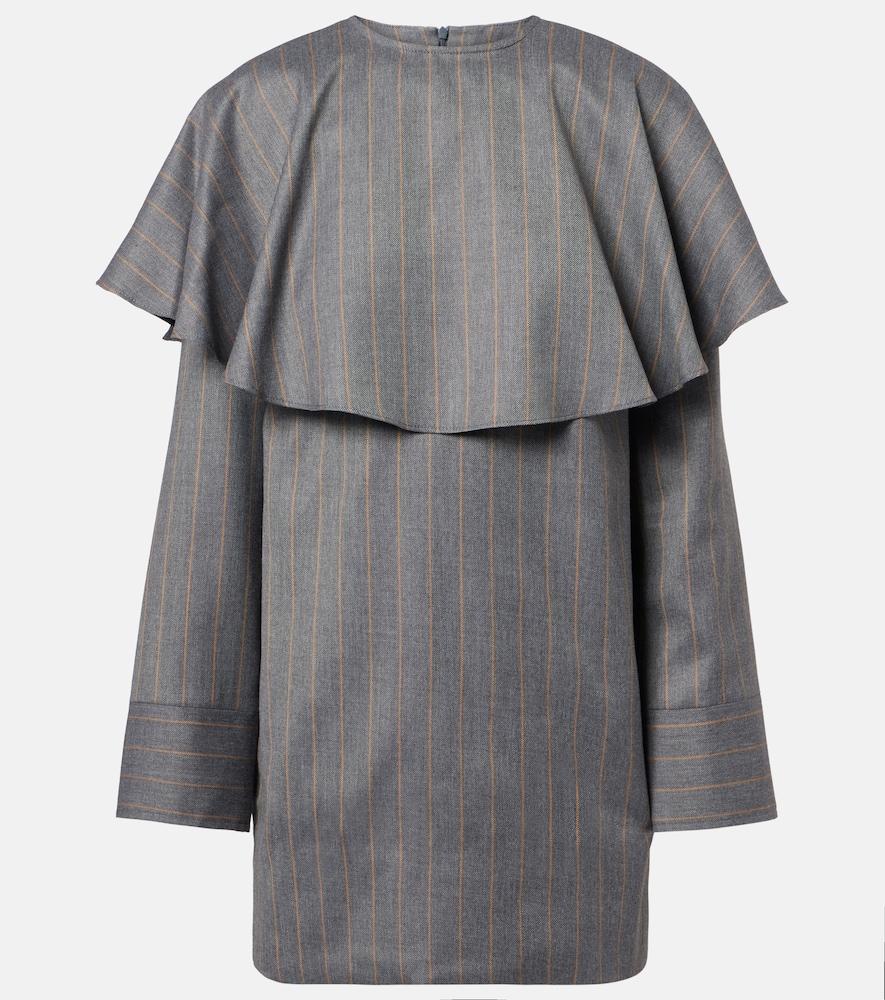 ganni pinstripe minidress