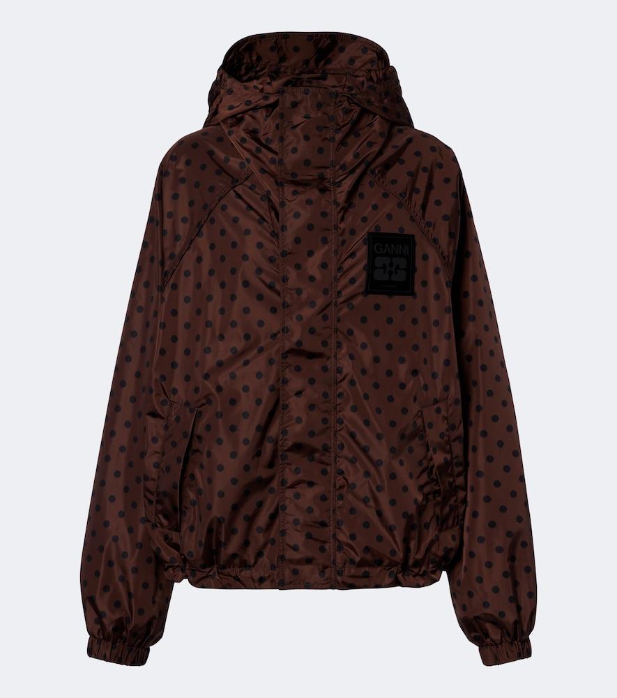 ganni polka-dot jacket