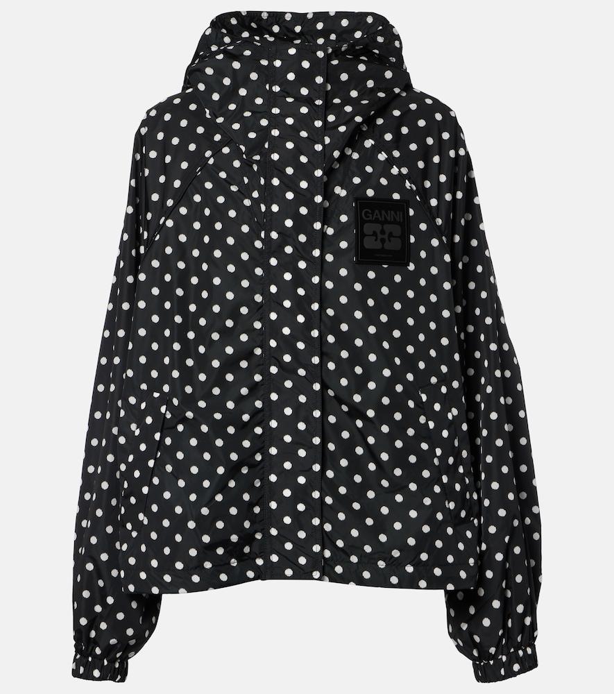 ganni polka-dot jacket