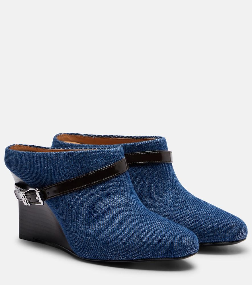 ganni wedge ankle boots