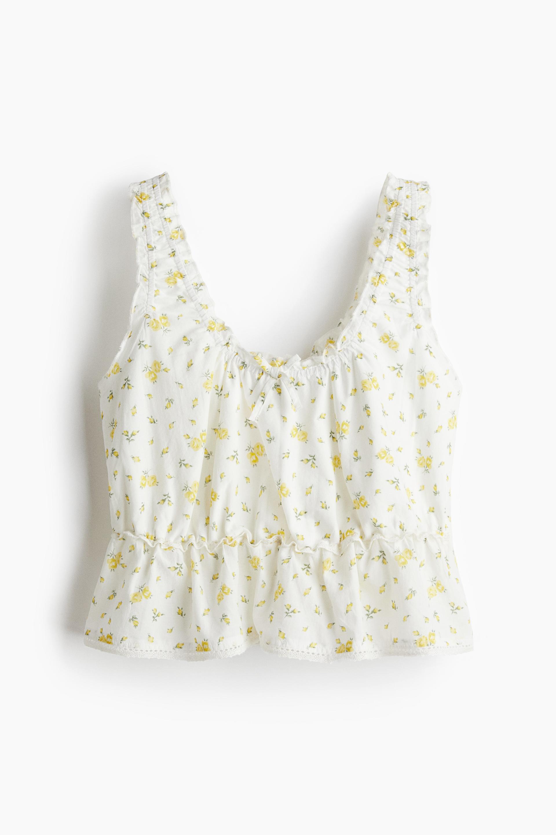gathered peplum top