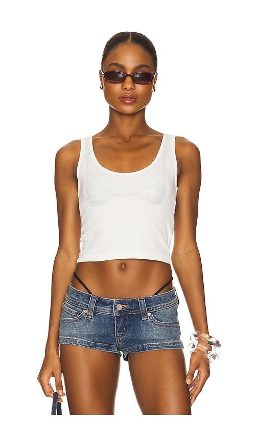 gcds hello kitty printed bra top in white. - size l (also in m)