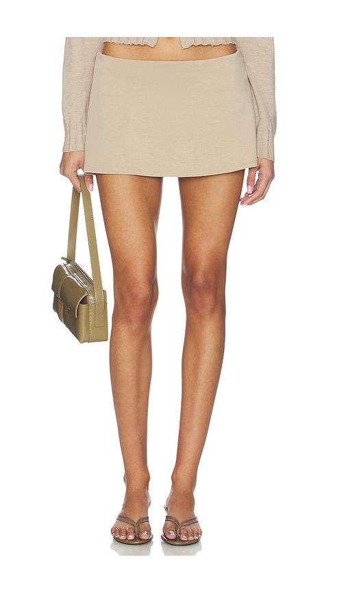 geel aria skirt in taupe. - size l (also in s, xs, m, xl)