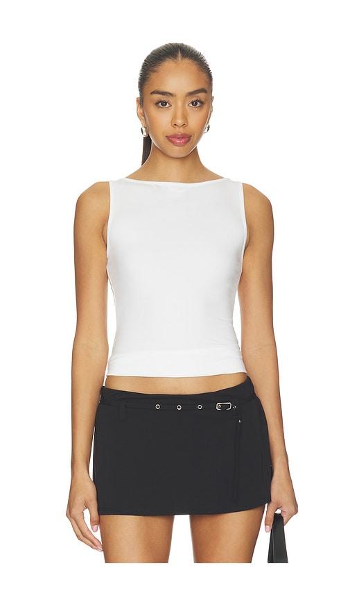 geel clark top in white. - size l (also in s, xs, m)