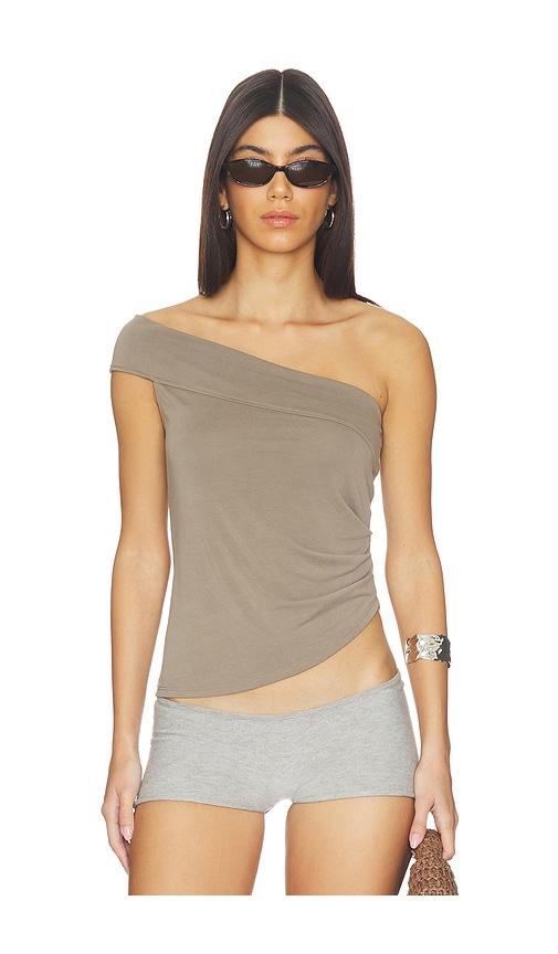 geel divina top in taupe. - size l (also in s, xs, m)