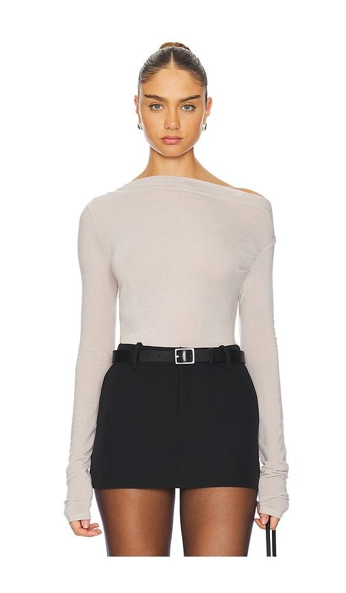 geel drew top in grey. - size l (also in m, s, xl, xs)