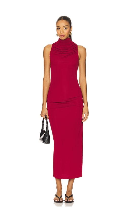 geel hugo dress in wine. - size l (also in s, xs, m)