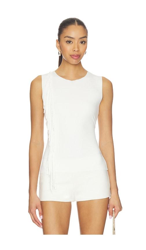geel iris top in white. - size l (also in s, m)