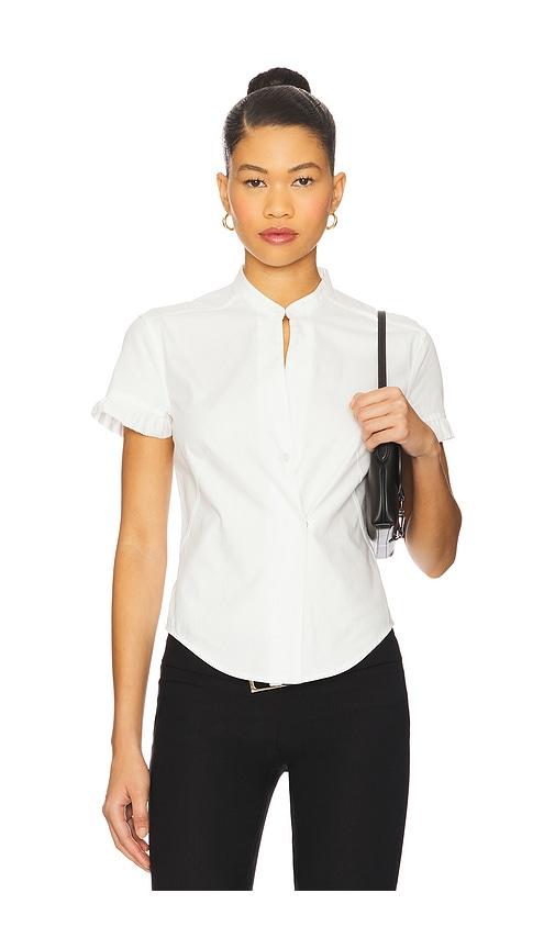 geel lewis blouse in white. - size l (also in s, xs, m, xl)