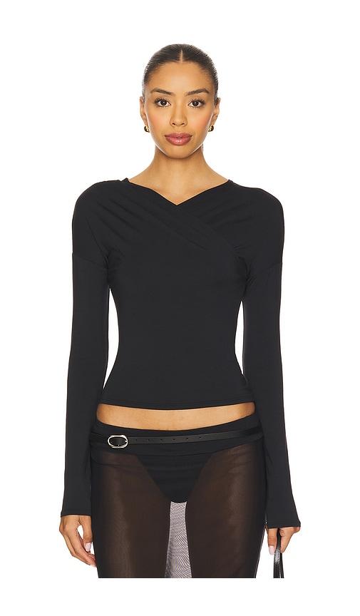 geel mirage top in black. - size l (also in s, xs, m)