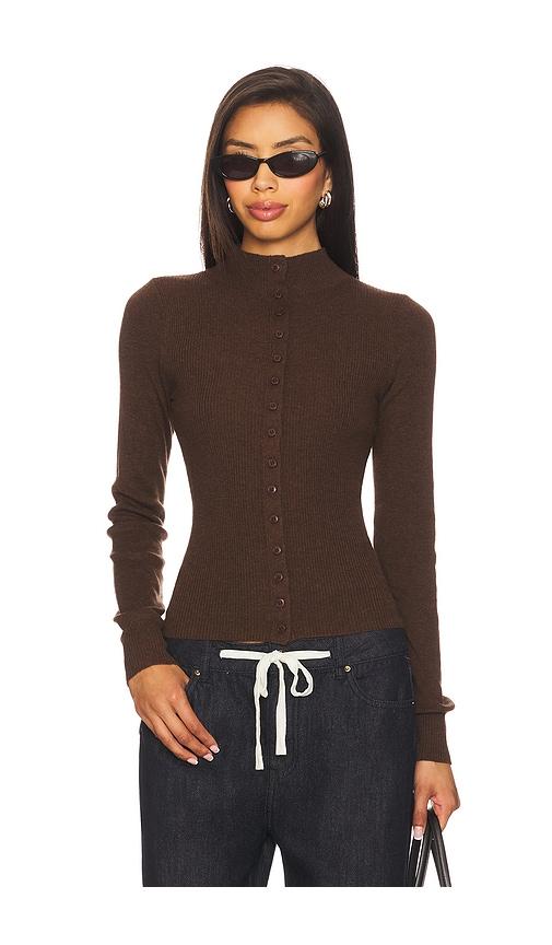 geel mylah top in brown. - size l (also in m, s, xs)