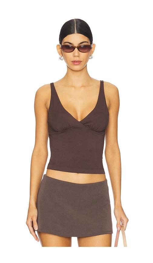 geel ren top in chocolate. - size l (also in m, xl)