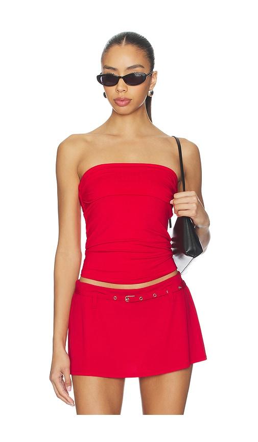 geel x revolve mila tube top in red. - size m (also in s, xl, xs)
