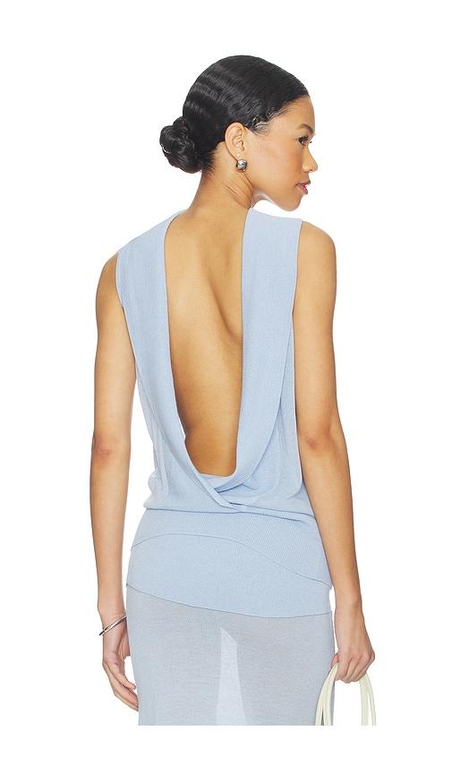 geel x revolve serra tunic in baby blue. - size l (also in s, xs, m, xl)