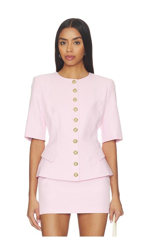 generation love adriana crepe jacket in rose. - size s (also in xs)