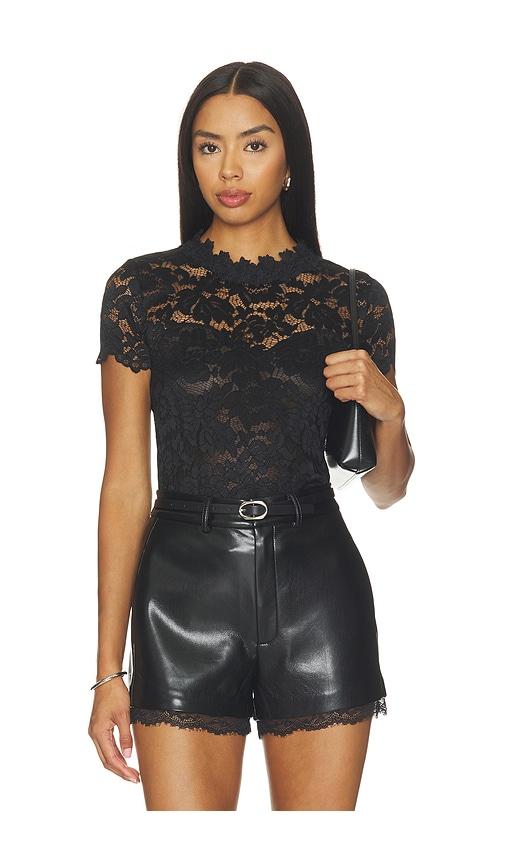 generation love giada lace top in black. - size m (also in xs, s, xl)