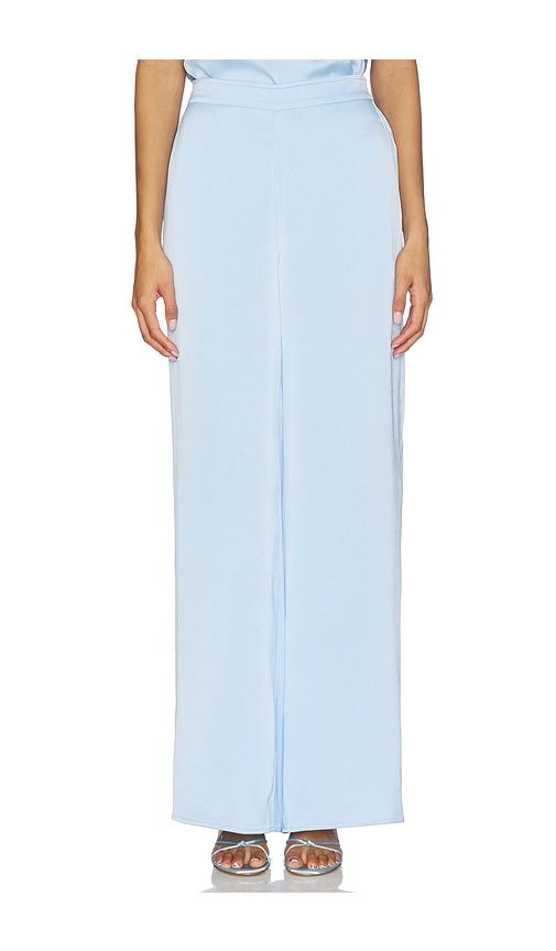 generation love kelela hammered satin pants in blue. - size m (also in xs, s, xl)