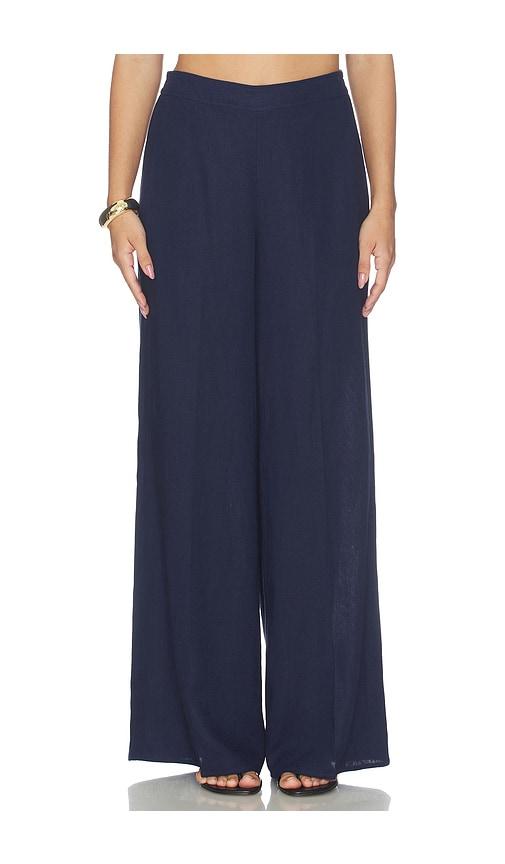 generation love kelela linen pants in navy. - size l (also in xs, s, m, xl)