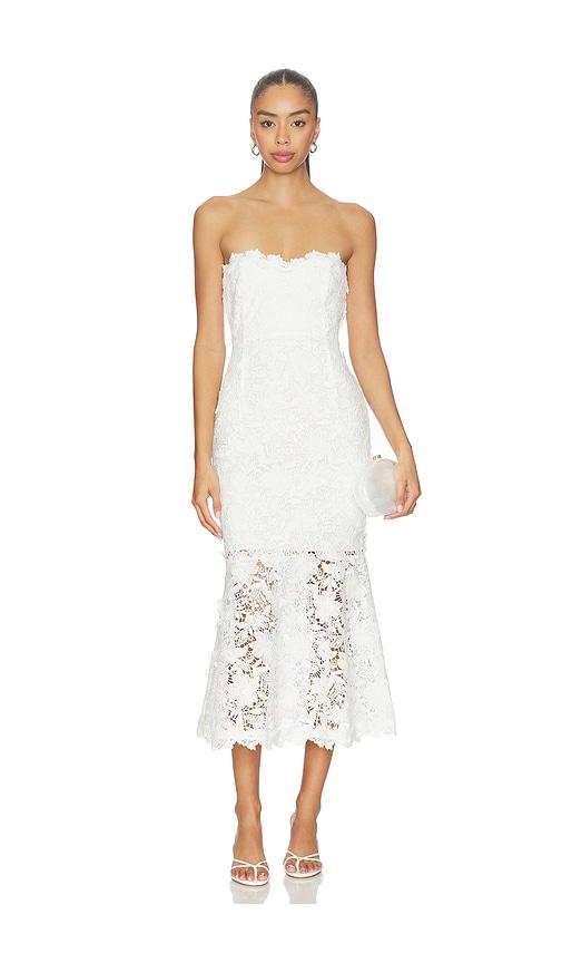 generation love makaia butterfly lace dress in white. - size l (also in xs, s, m, xl)