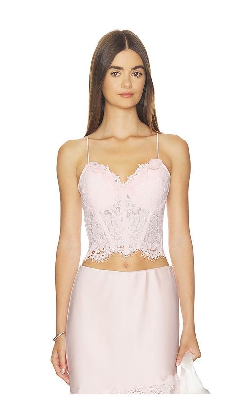 generation love miami lace bustier in pink. - size l (also in xs, s, m)