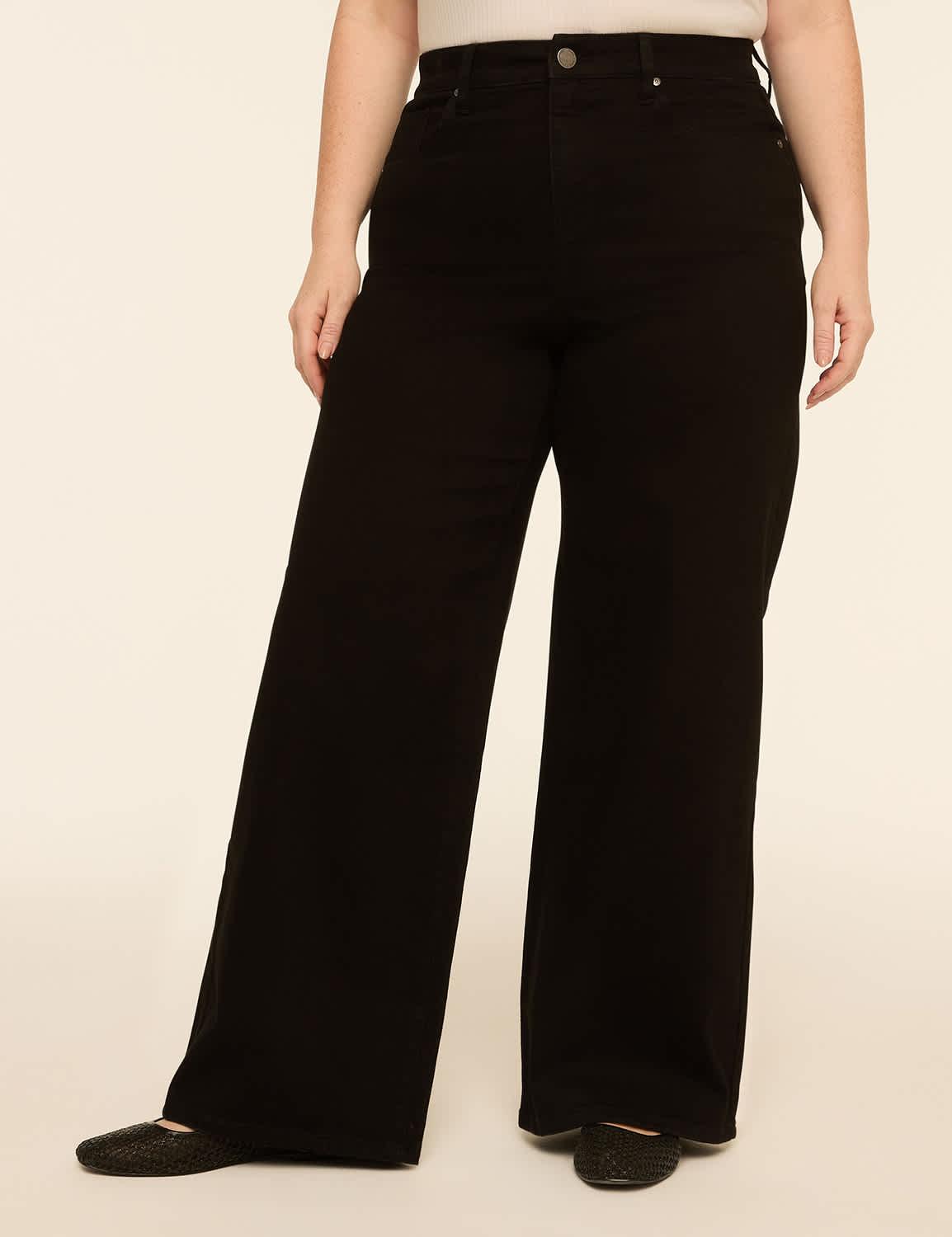 genius high-rise wide leg jean