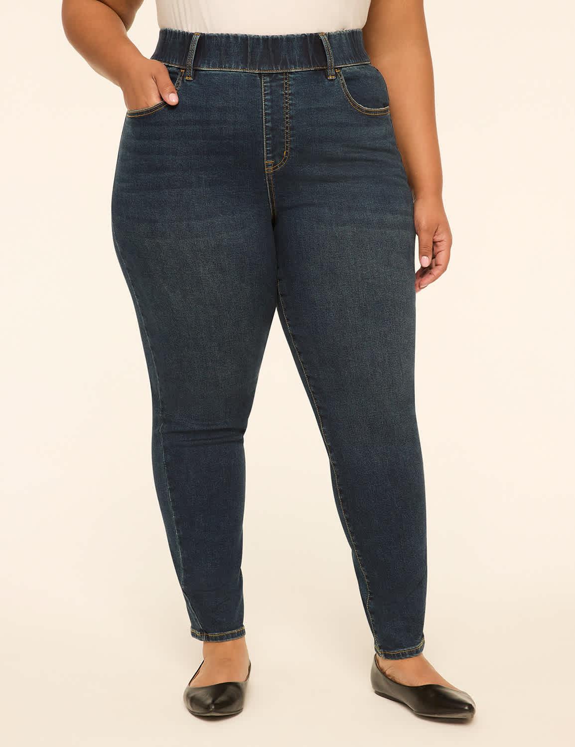 genius pull-on high-rise jegging