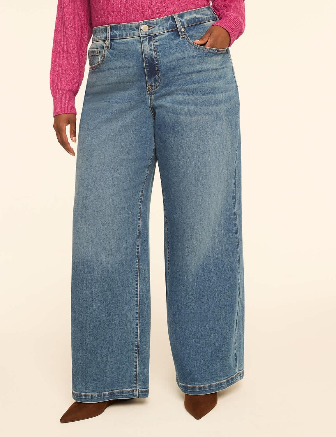 genius wide leg jean