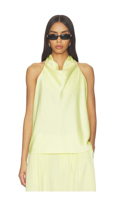 gestuz cerina slip top in lemon. - size 32 (also in 34, 38)