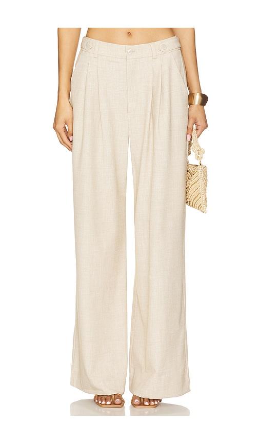 gestuz decy high waisted pants in beige. - size 36 (also in 38)