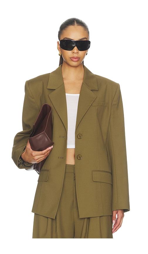 gestuz olivia oversized blazer in green. - size 32 (also in 34, 36)