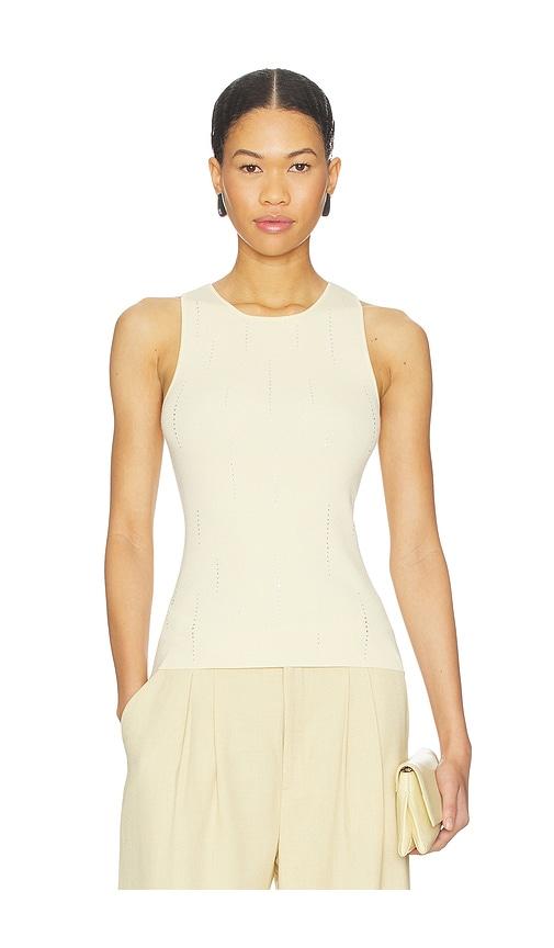 gestuz saya top in beige. - size l (also in s, xs, m)