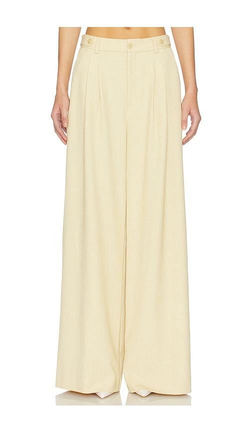 gestuz stacy mid waist pants in beige. - size 34 (also in 36, 38, 40)