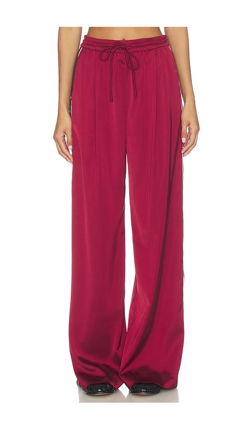 gestuz tracey high waisted pants in burgundy. - size 32 (also in 34)