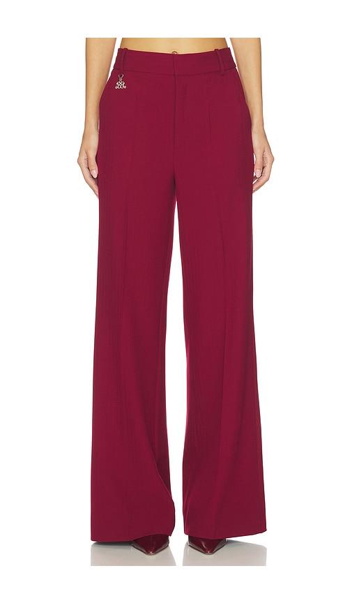 gestuz x barbie babara high waist pants in red. - size 32 (also in 34, 36, 40)