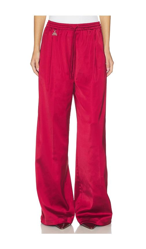 gestuz x barbie ricky track pants in red. - size 32 (also in 34, 36, 38)