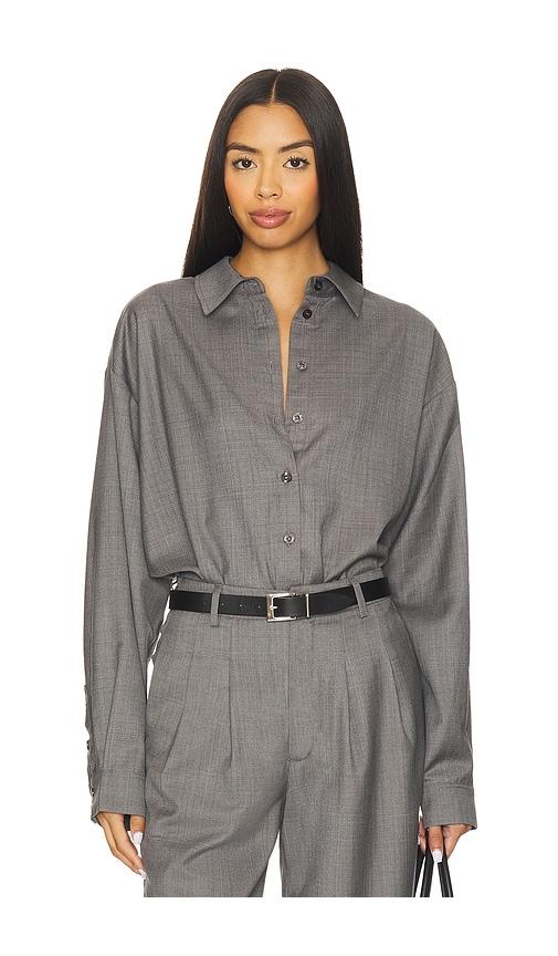 gestuz zeffy shirt in grey. - size 36 (also in 42)