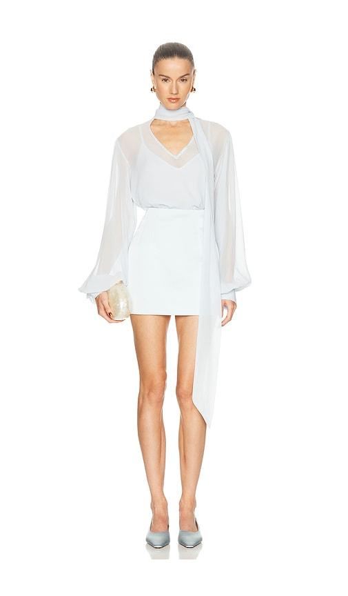 gestuz zurina blouse in baby blue. - size 32 (also in 34, 36)