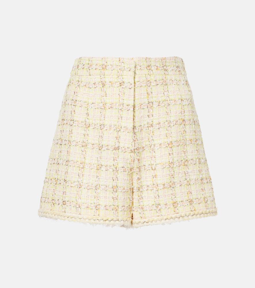 giambattista valli checked cotton-blend shorts