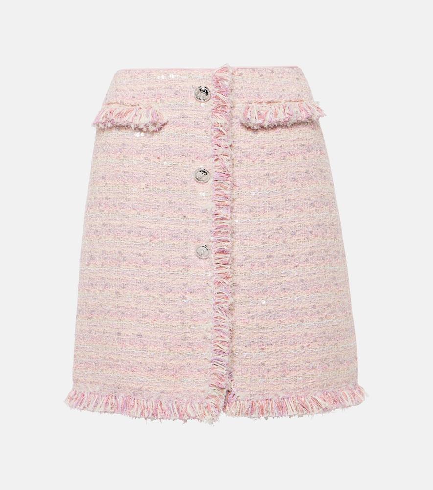 giambattista valli high-rise tweed miniskirt