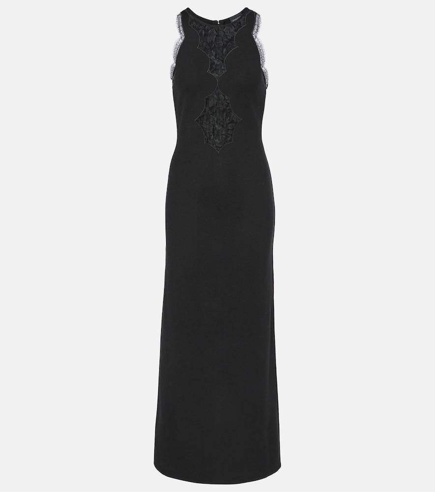 giambattista valli lace-trimmed midi dress