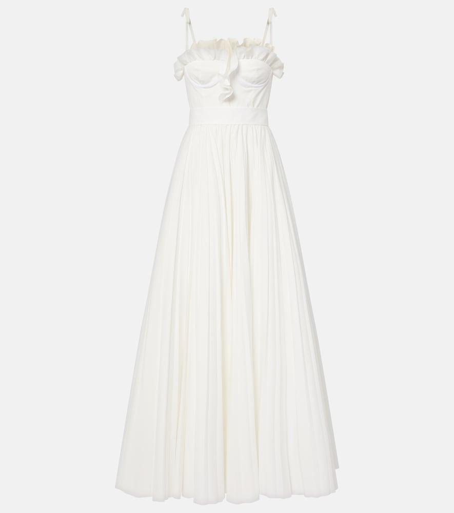 giambattista valli ruffled cotton maxi dress