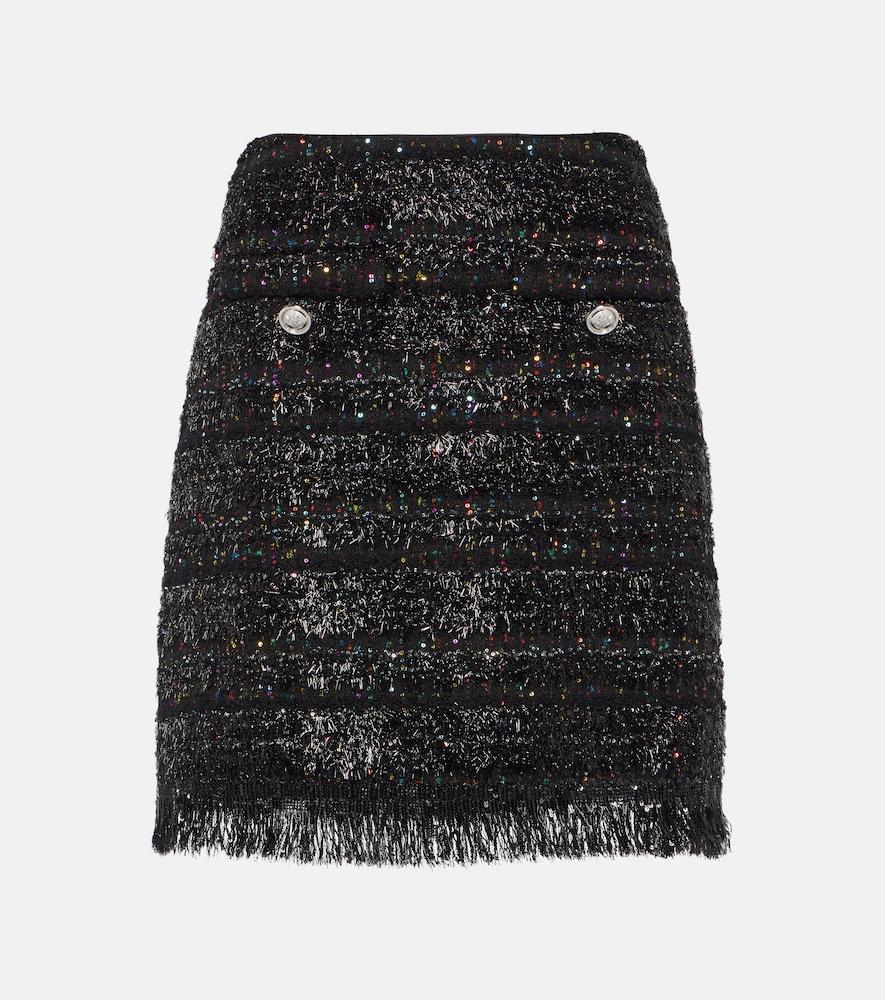 giambattista valli sequined tweed miniskirt