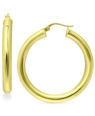 giani bernini polished hoop earrings created for macys