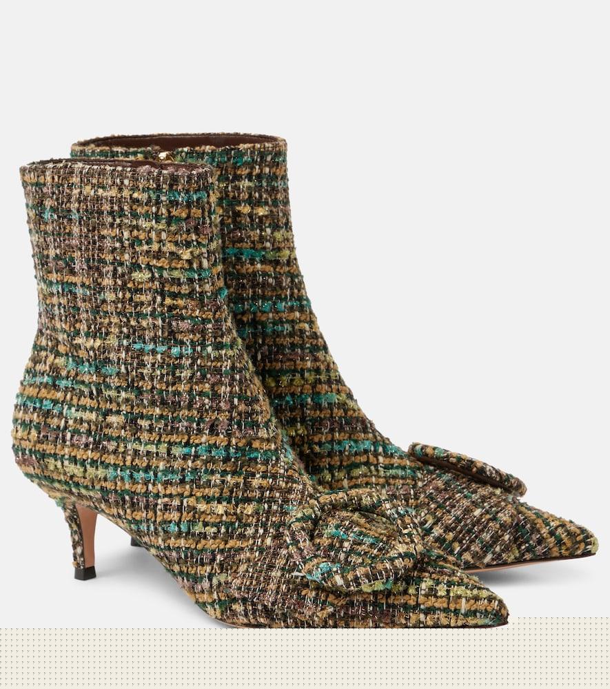 gianvito rossi 55 bouclé ankle boots