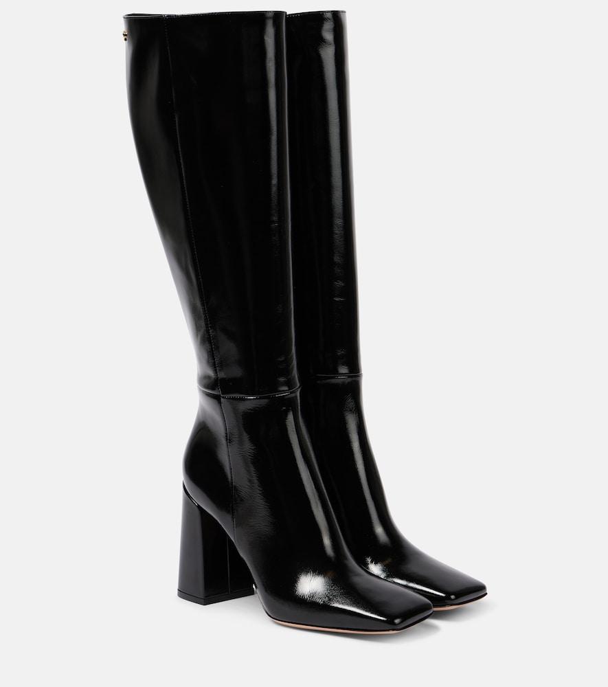 gianvito rossi 95 patent leather knee-high boots