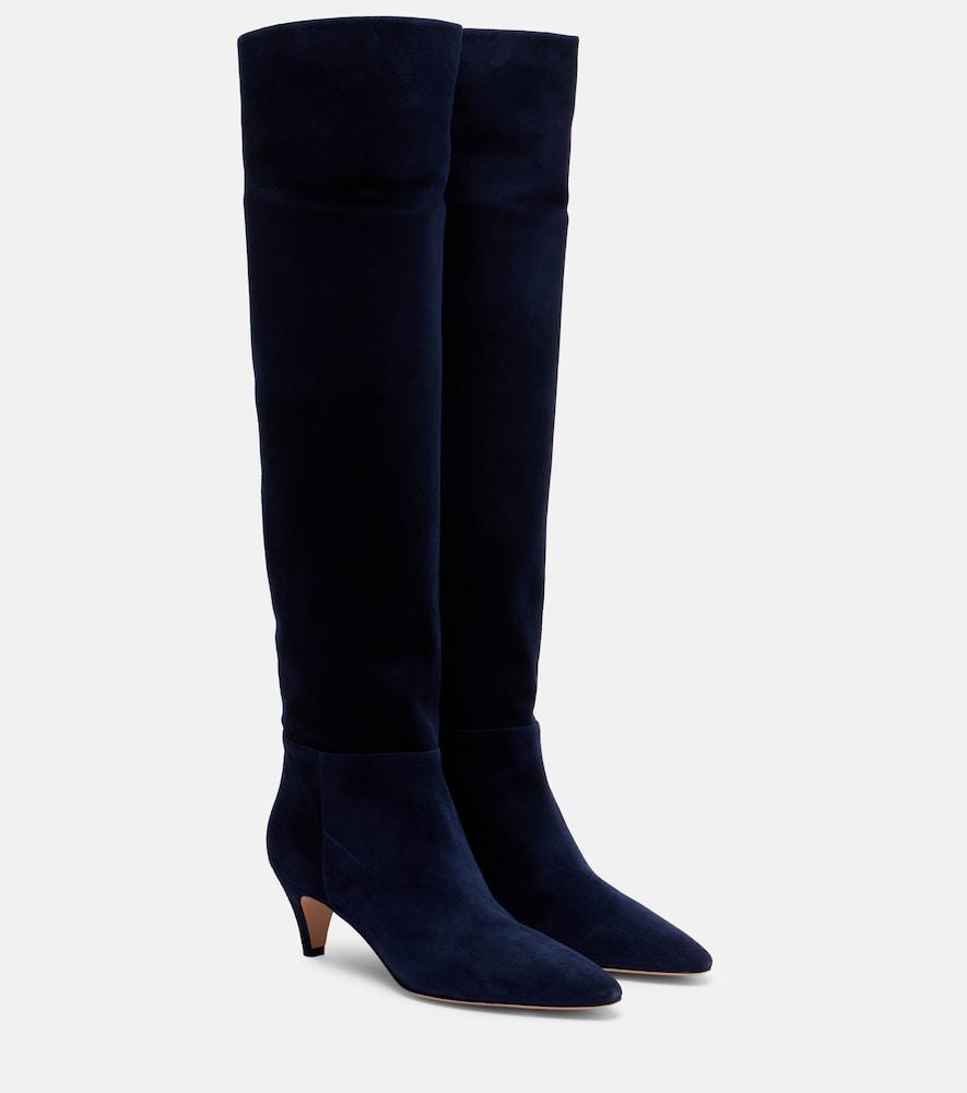 gianvito rossi elise suede knee-high boots