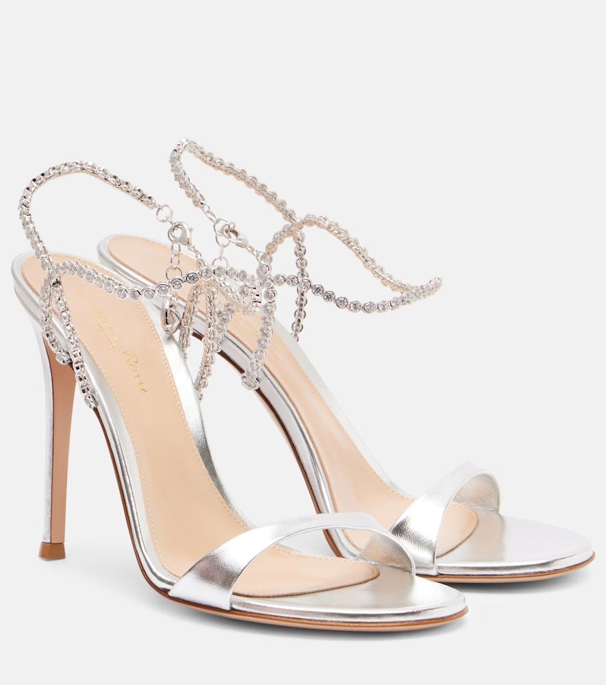 gianvito rossi eternity embellished leather sandals
