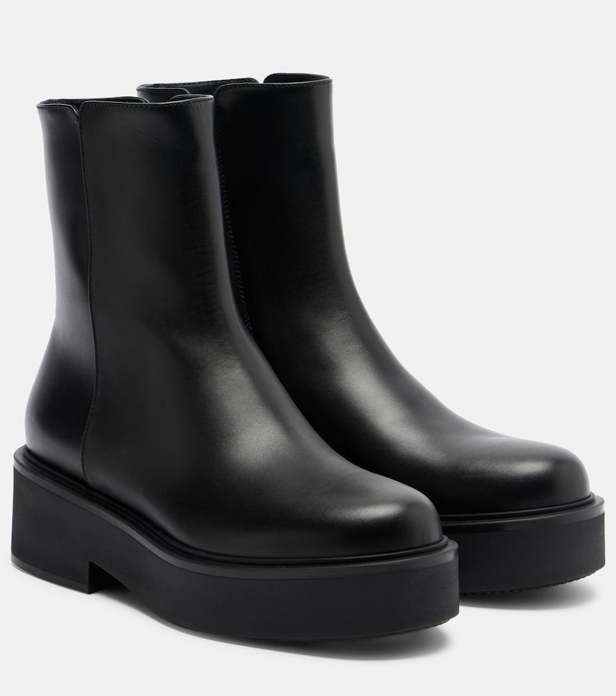 gianvito rossi hiro leather ankle boots