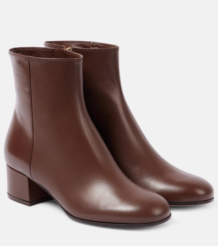 gianvito rossi joelle leather ankle boots